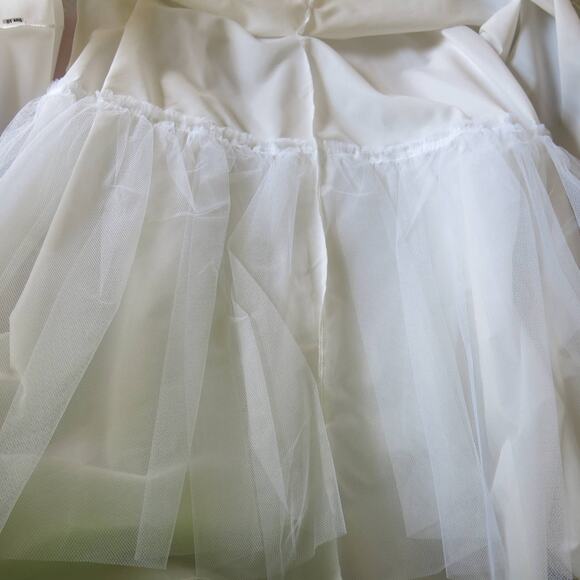 VINTAGE Petticoat/Slip Size 10 Ruffled Layered Tulle Zipper Full Puffy Prairie - Picture 9 of 10